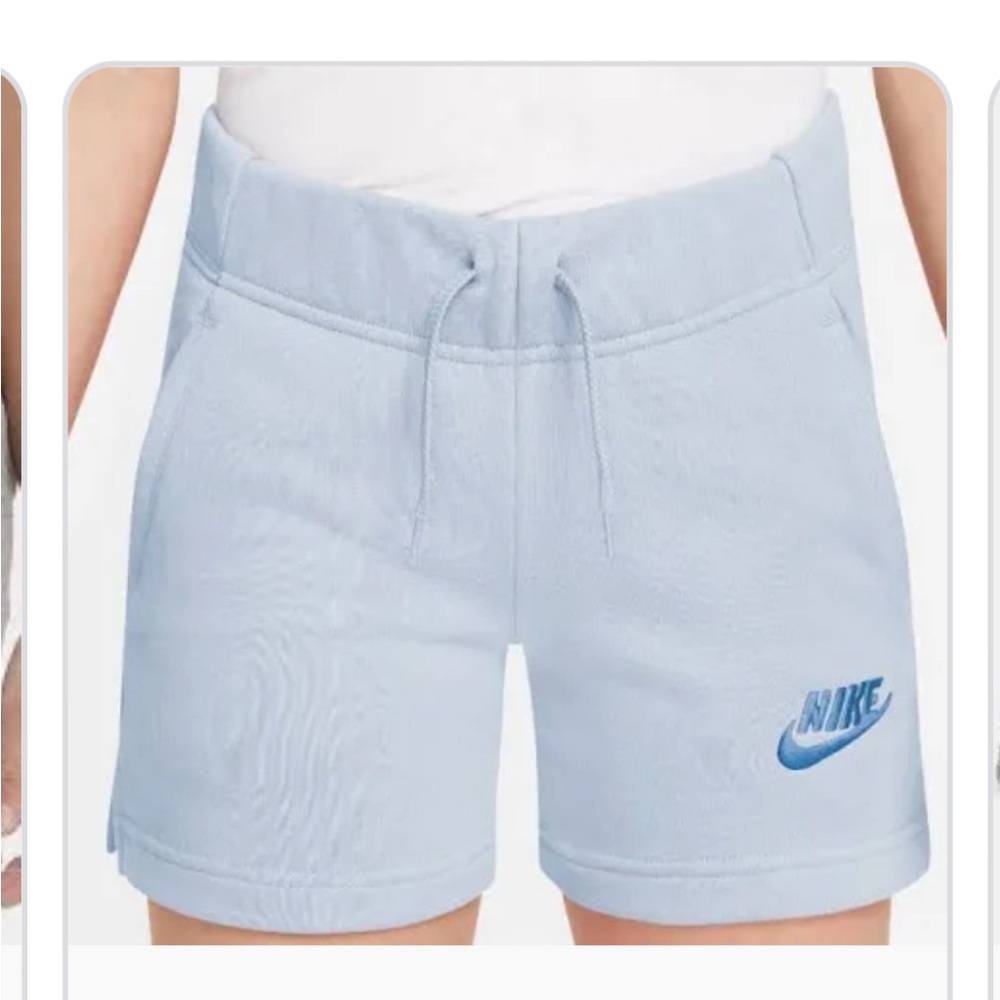 Girls Nike fleece club shorts NWOT